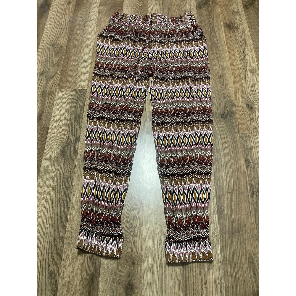 Joe B Pants, Women's Size Medium, Brown, Pull On, Tie Waist